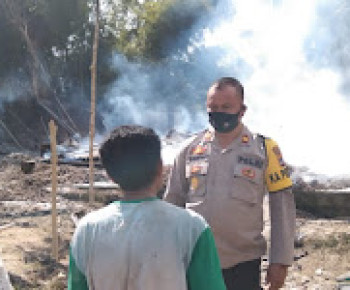 Seorang Pemuda di Mabar Nekat Membakar Rumah Milik Ayah Kandung