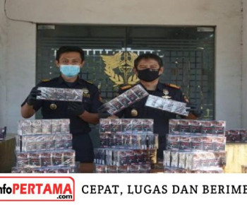 BC Gresik Tangkap 3 Pelaku dan Amankan Ribuan Batang Rokok Ilegal