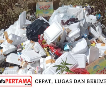 Sampah di Wisma Atlet Golo Dukal Menggunung