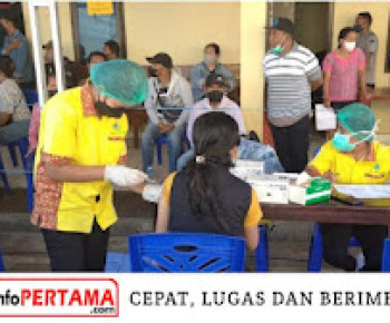Vaksinasi Massal Tahap I Kembali Digelar Polres Manggarai