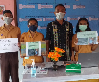 OSIS SMKN I Wae Rii Galang Dana Bantu Gevan Pengidap Hidrosefalus