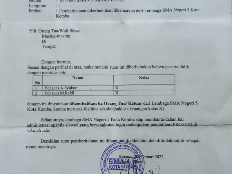Kepala SMAN 5