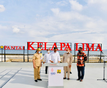 Proyek 80 Miliar Penataan Kawasan Kota Kupang Diresmikan Jokowi