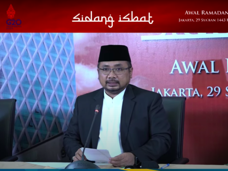 Pemerintah Tetapkan 1 Ramadan 1443 H Jatuh Pada Minggu, 3 April 2022
