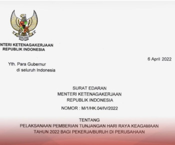 Pelaksanaan Pemberian THR Keagamaan Tahun 2022, Ini Aturannya