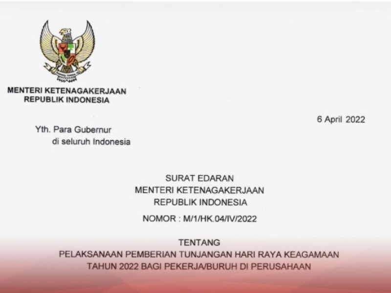 THR Keagamaan 2022