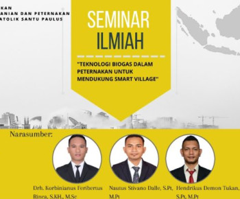 Prodi Peternakan Unika St. Paulus Ruteng Gelar Seminar Teknologi Biogas