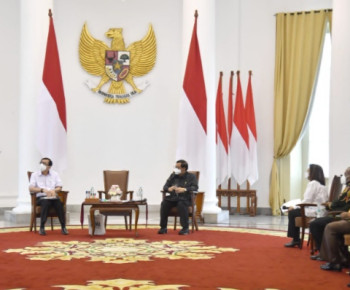 Majelis Rakyat Papua dan Papua Barat Temui Jokowi di Istana Bogor