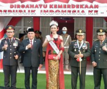 Puteri Indonesia Sumut Sarah Pandjaitan meriahkan Resepsi Kenegaraan HUT RI ke-77