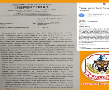 Memalukan, Inspektur Inspektorat Kabupaten Bogor Tidak Dapat Membedakan Surat Klarifikasi dan PPID