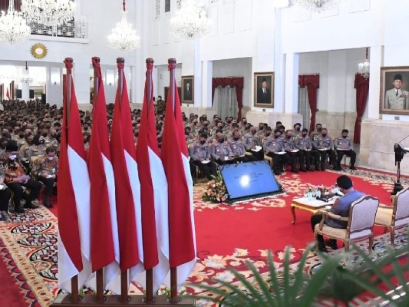 Lima Arahan Presiden Jokowi ke Jajaran Polri