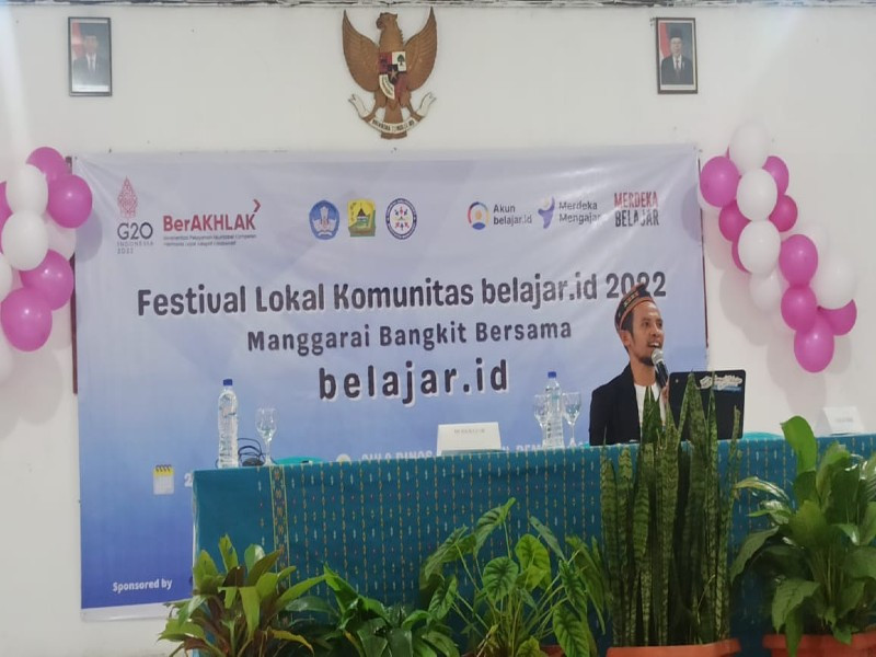 Festival Lokal Komunitas belajar.id 2022 Tingkat Kabupaten Manggarai Bareng Guru Penggerak