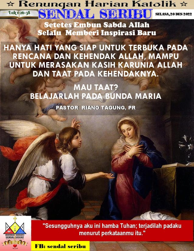 Maria Terbuka pada Kehendak Allah