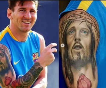 Tato Yesus Lionel Messi Jadi Perbincangan, Abu Janda: Kambing Terhebat Sepanjang Masa