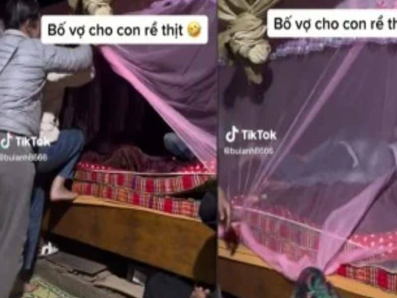 Heboh Malam Pertama Pengantin Baru Disaksikan Keluarga Besar, Warganet Minta Live