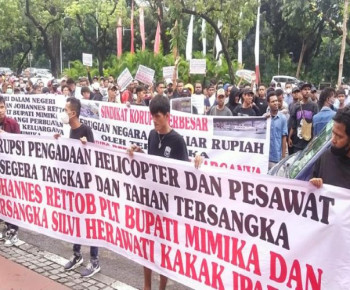 FM-OAP Geruduk Kejagung RI Desak Segera Penjarakan Plt Bupati Mimika