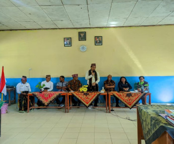 Pertama Kali Kadis PPO Manggarai Frans Gero Kunjungi SMP Negeri 3 Ruteng Watu Benta