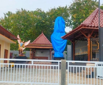 Polisi Minta Maaf Salah Narasi Soal Patung Bunda Maria Ditutup Terpal di Kulon Progo
