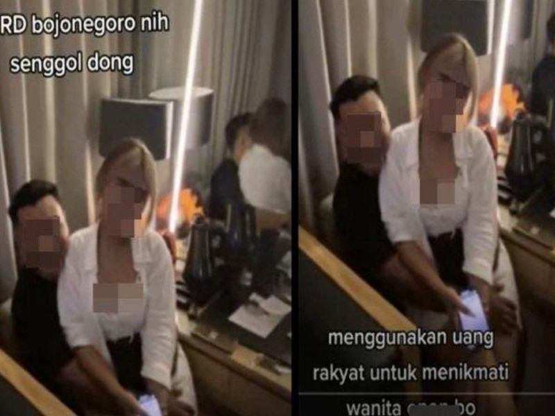 Viral, Batang Anu Pak Dewan Bojonegoro Nongol Pangku Cewek Open BO
