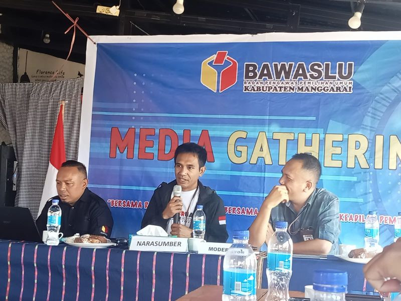 Bawaslu Manggarai Gelar Media Gathering Menuju Pemilu 2024