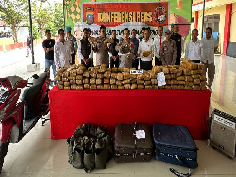 Mantap, Polresta Deli Serdang Ungkap Peredaran 173 Kg Ganja Kering
