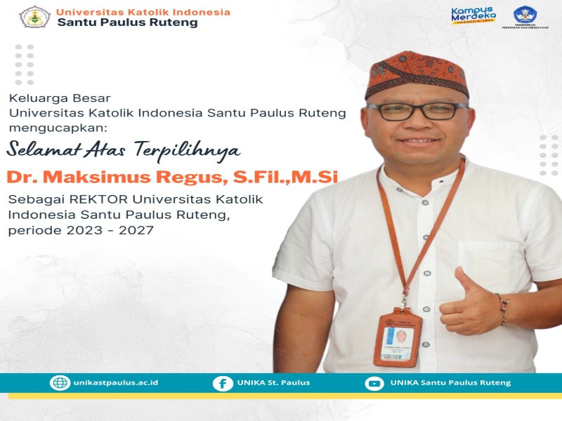 Jabatan Berakhir, Yayasan Santu Paulus Tunjuk Dr. Max Regus Jadi Rektor Baru