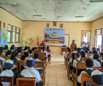 Murid Baru SMPN 3 Ruteng Watu Benta Ikuti Gelaran MPLS