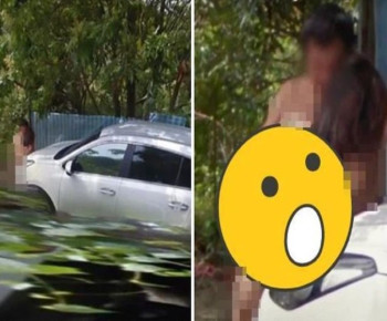 Nafsu Tak Terbendung Pasangan Nekat Memadu Kasih di Pinggir Jalan, Nitizen Heboh