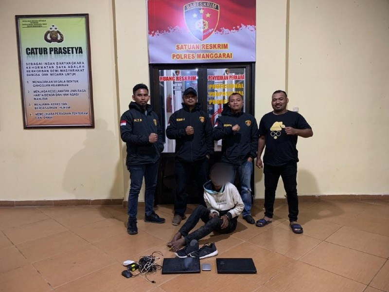 Maling Laptop di SMP Fransiskus, Pria Asal Nunukan Kaltara Diamankan Polres Manggarai
