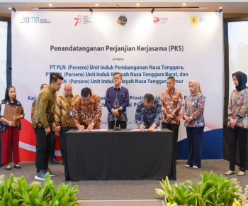 PLN Bersama Kementerian ATR/BPN Wilayah NTB dan NTT Teken PKS terkait Pendaftaran, Asistensi, dan Pengadaan Tanah