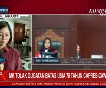 Tok! MK Tolak Gugatan Batas Usia Maksimal Capres 70 Tahun