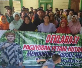 Paguyuban Petani Hutan Blora Dukung dan Bakal Menangkan Gibran pada Pemilu 2024