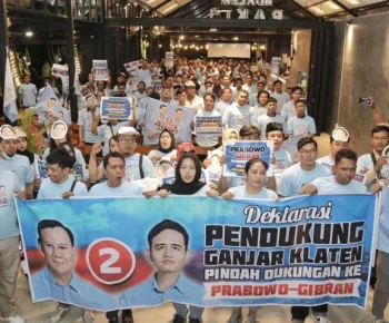 Alihkan Dukungan, Ratusan Pendukung Ganjar di Jateng Beralih ke Prabowo-Gibran