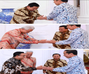 Viral Gestur Anies Saat Bersalaman dengan Presiden Jokowi, Beda dengan Prabowo dan Ganjar