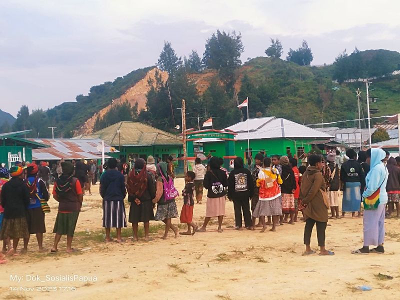 Galang Dana Jelang HUT ke 15, KNPB Wilayah Paniai Gelar Turnamen Volly Putra Putri