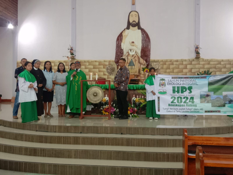 Layanan Pastoral Ekologi Integral Diimplementasi di Paroki Ekaristi Kudus Ka Redong Tahun 2024
