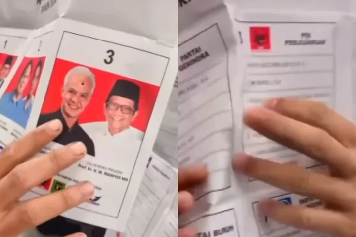 Surat Suara Sudah Dicoblos
