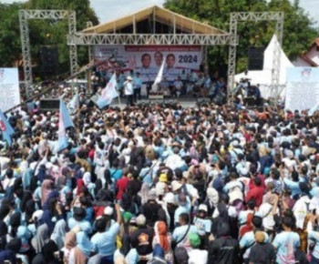 Kampanye Prabowo di Serang Diikuti Caleg PKB, Relawan AMIN & Ganjar