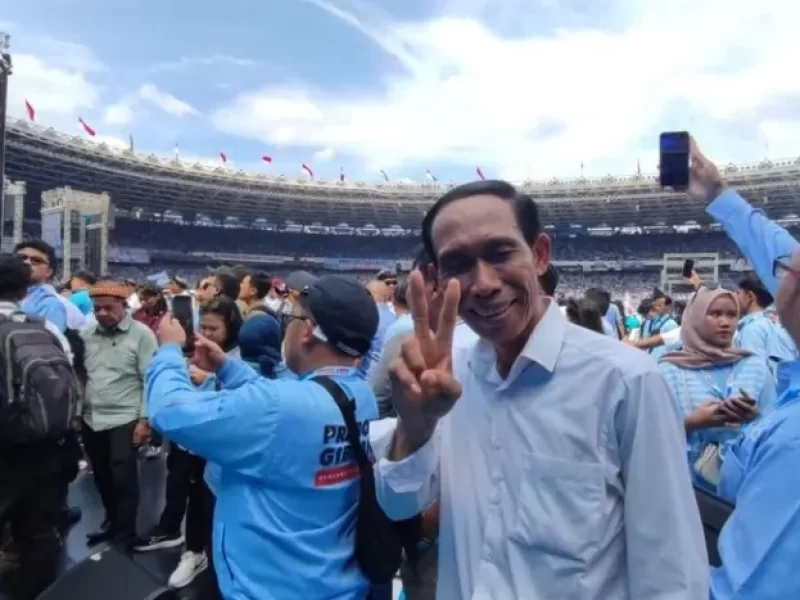 Ada Sosok Mirip Jokowi di Kampanye Akbar Prabowo-Gibran di GBK