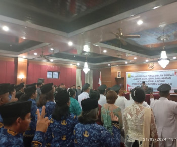 Bupati Manggarai Lantik Bakal Calon Wakil Bupati jadi Sekertaris Dinas Perumahan Rakyat