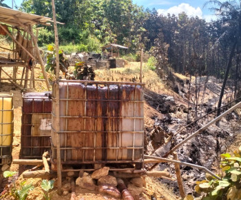 Penimbunan Minyak Ilegal di Blora Terbakar