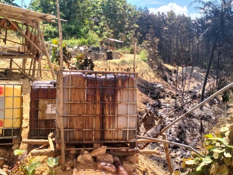 Penimbunan Minyak Ilegal di Blora Terbakar