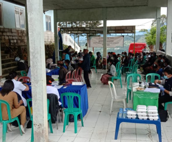 Perdana, Kemenkes RI Gandeng Global Fun Skrining Kesehatan Paru di PKM Wangko, 3 Positif