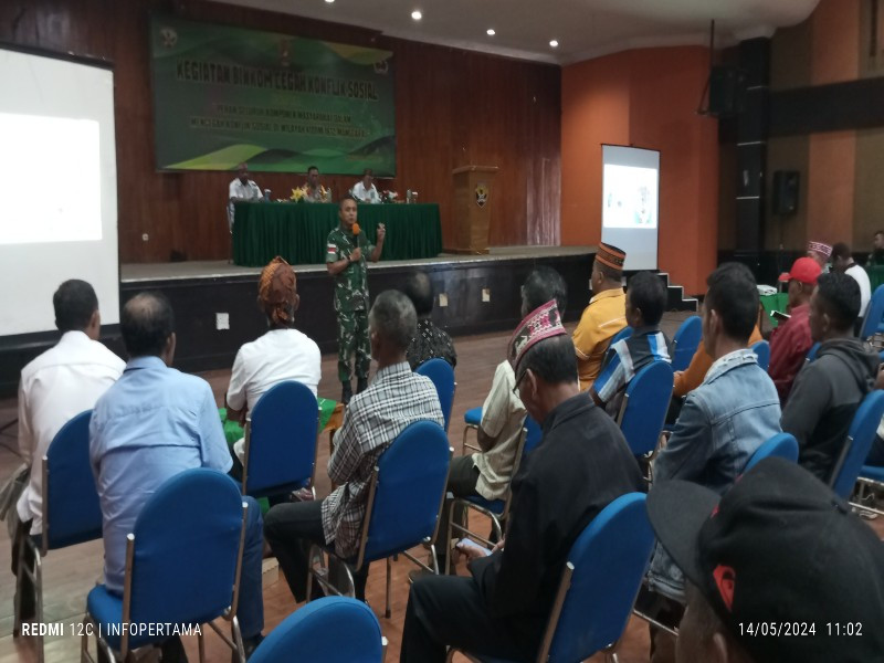 Bincom Cegah Konflik Sosial, Kasrem Simon Kamlasi Singgung Kesejahteraan