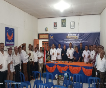 Pilkada 2024, Politisi Gerindra Yohanes Halut Daftar Cabup di DPD NasDem Manggarai
