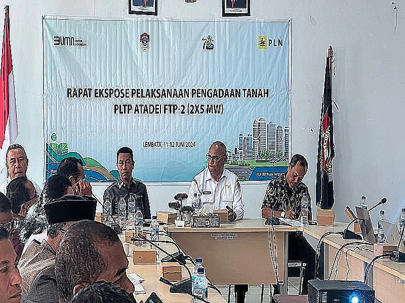 Percepatan Proyek PLTP Atadei FTP-2 di Lembata, PLN UIP Nusra Laksanakan Rapat Ekspose Pelaksanaan Pengadaan Tanah