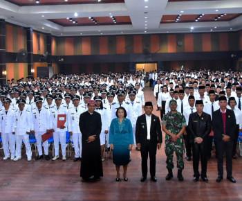 Pengukuhan Masa Jabatan Kades di Manggarai, Hery Nabit Singgung Soal Pelayanan dan Judi Online