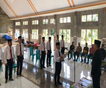 Lantik 10 PKD, Ketua Panwaslucam Cibal Barat: Jadilah Pengawas yang Profesional dan Berintegritas