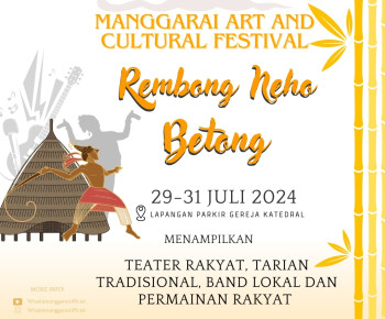 Besok, Pemda Manggarai Gelar Festival Budaya di Pelataran Katedral Ruteng