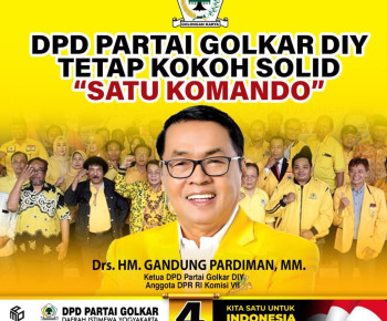 Kepiawaian Gandung Pardiman dalam Kepemimpinan Golkar DIY Diakui KSTI